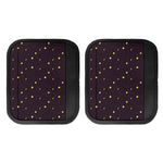 Moon Phase And Stars Pattern Print Handle Covers