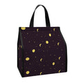 Moon Phase And Stars Pattern Print Insulated Lunch Tote
