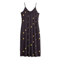 Moon Phase And Stars Pattern Print Jersey Midi Cami Dress
