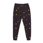 Moon Phase And Stars Pattern Print Jogger Pants