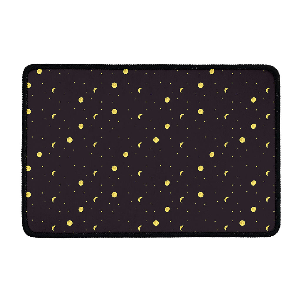Moon Phase And Stars Pattern Print Kitchen Mat