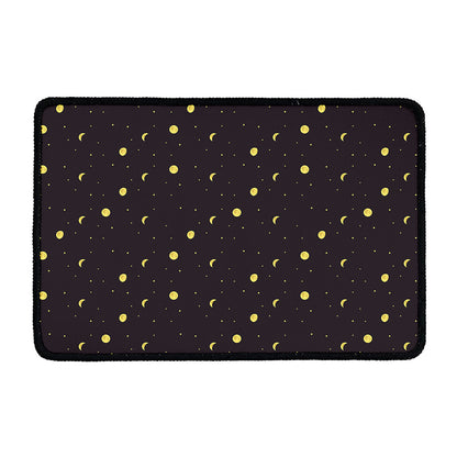 Moon Phase And Stars Pattern Print Kitchen Mat