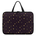 Moon Phase And Stars Pattern Print Laptop Sleeve With Handle