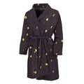 Moon Phase And Stars Pattern Print Men's Bathrobe