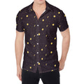 Moon Phase And Stars Pattern Print Men's Shirt