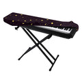 Moon Phase And Stars Pattern Print Piano Keyboard Cover