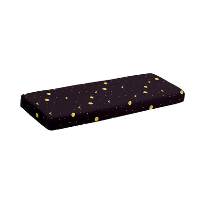 Moon Phase And Stars Pattern Print Piano Keyboard Cover