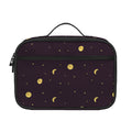 Moon Phase And Stars Pattern Print Portable Lunch Bag