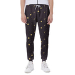 Moon Phase And Stars Pattern Print Scuba Joggers