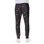 Moon Phase And Stars Pattern Print Scuba Joggers