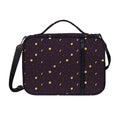 Moon Phase And Stars Pattern Print Shoulder Strap Bible Bag