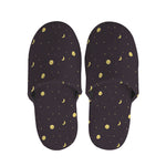 Moon Phase And Stars Pattern Print Slippers