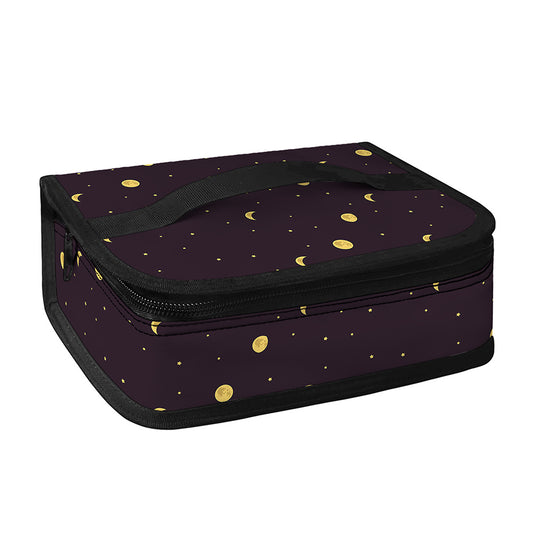 Moon Phase And Stars Pattern Print Small Lunch Bag