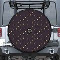 Moon Phase And Stars Pattern Print Tire Cover With Camera Hole