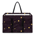 Moon Phase And Stars Pattern Print Utility Tote Bag