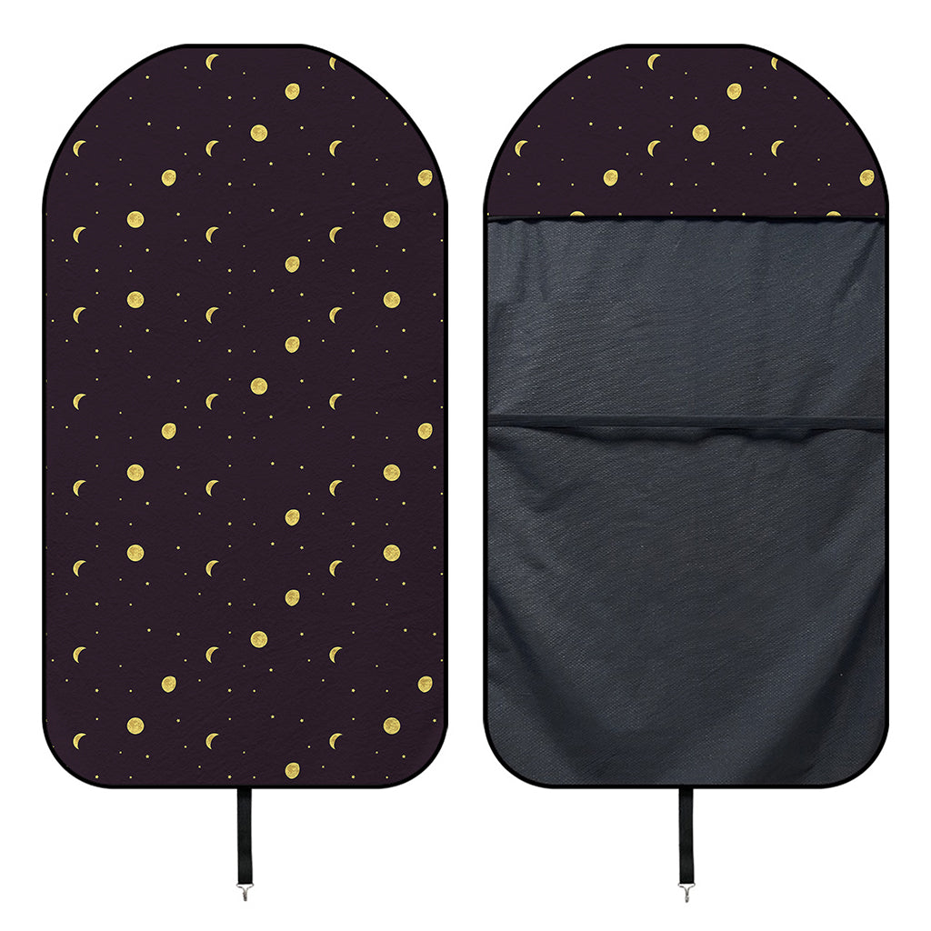 Moon Phase And Stars Pattern Print Waterproof Car Seat Cover