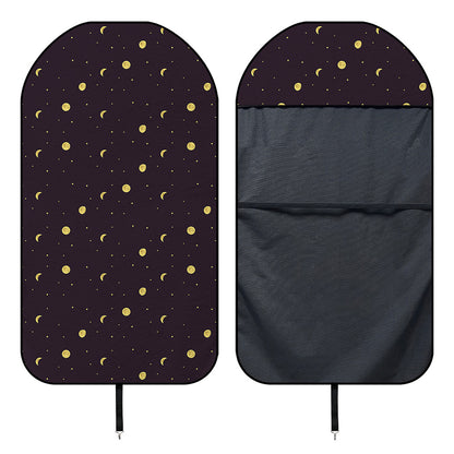 Moon Phase And Stars Pattern Print Waterproof Car Seat Cover