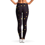 Moon Phase And Stars Pattern Print Women's Leggings