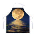 Moonlight On The Sea Print Adjustable Apron