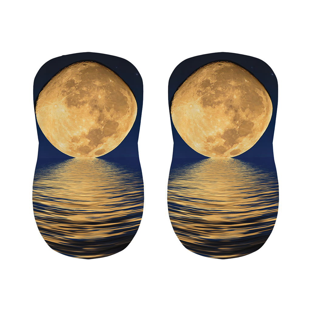 Moonlight On The Sea Print Bar Stool Covers