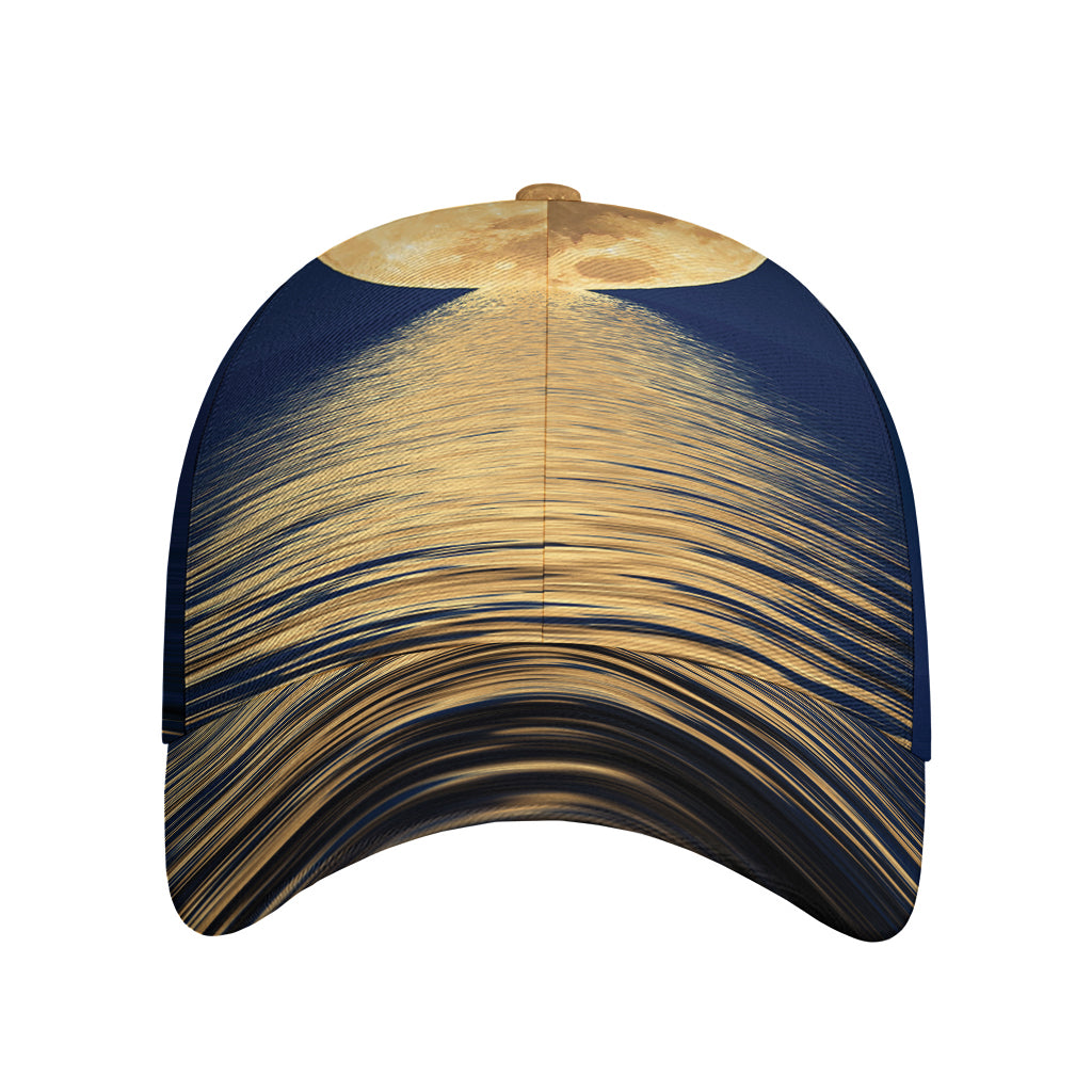 Moonlight On The Sea Print Baseball Cap