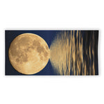 Moonlight On The Sea Print Beach Towel