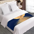 Moonlight On The Sea Print Bed Runner