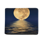 Moonlight On The Sea Print Bifold Wallet