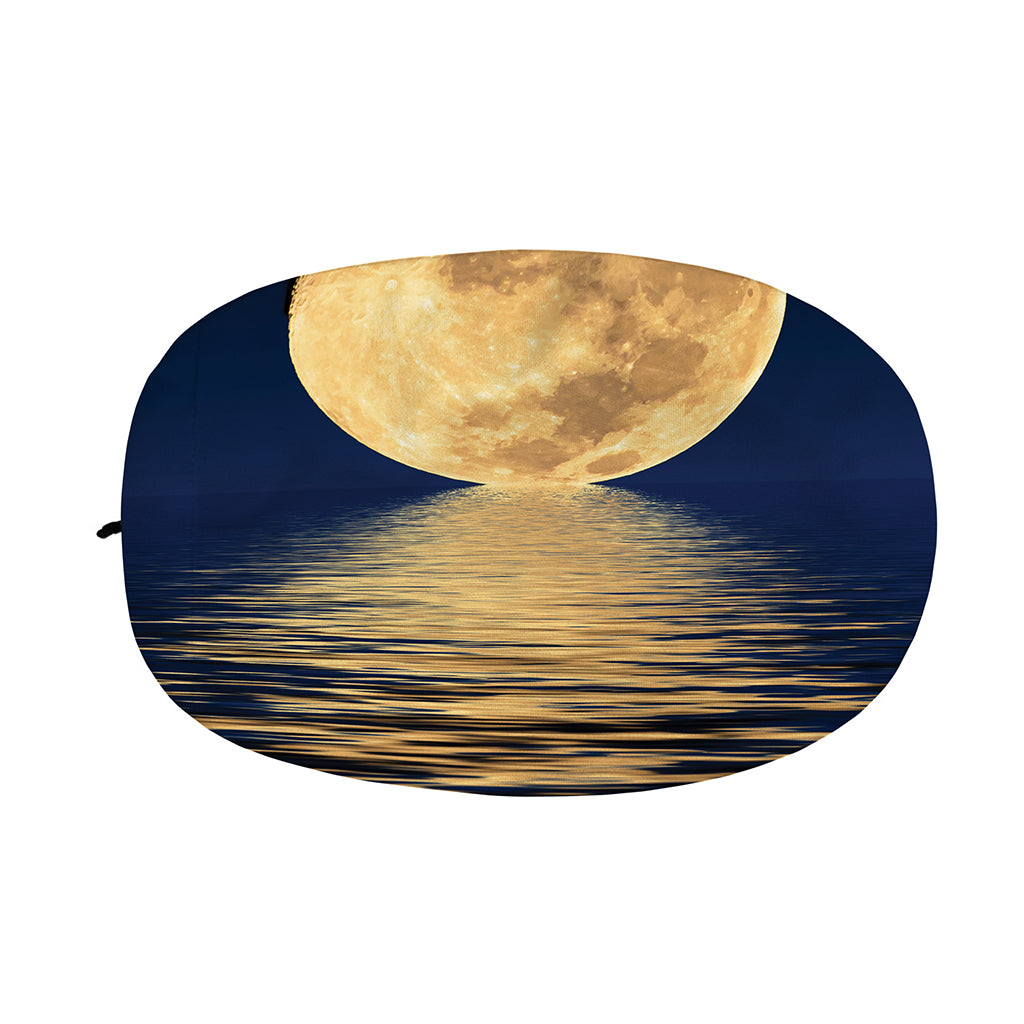 Moonlight On The Sea Print Car Side Mirror Covers