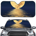 Moonlight On The Sea Print Car Windshield Sun Shade