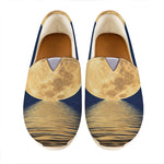 Moonlight On The Sea Print Casual Shoes