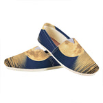Moonlight On The Sea Print Casual Shoes