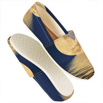 Moonlight On The Sea Print Casual Shoes