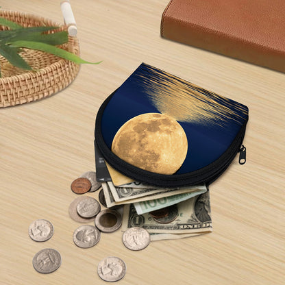 Moonlight On The Sea Print Coin Purse
