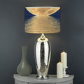 Moonlight On The Sea Print Drum Lamp Shade