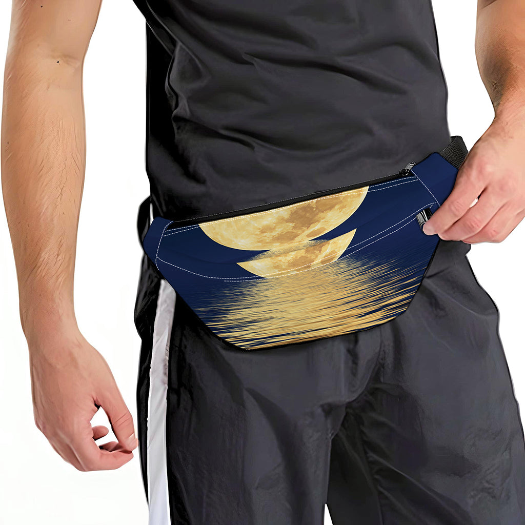 Moonlight On The Sea Print Fanny Pack