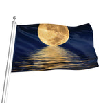 Moonlight On The Sea Print Flag