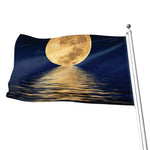 Moonlight On The Sea Print Flag