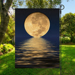 Moonlight On The Sea Print Garden Flag
