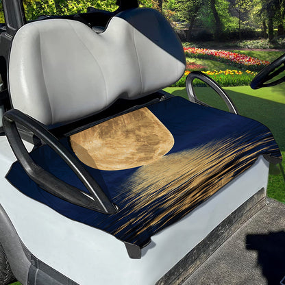 Moonlight On The Sea Print Golf Cart Seat Cover