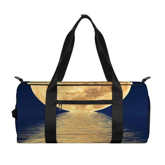Moonlight On The Sea Print Gym Bag
