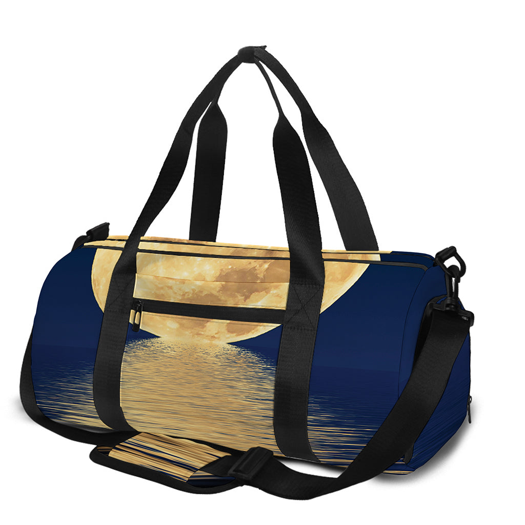 Moonlight On The Sea Print Gym Bag