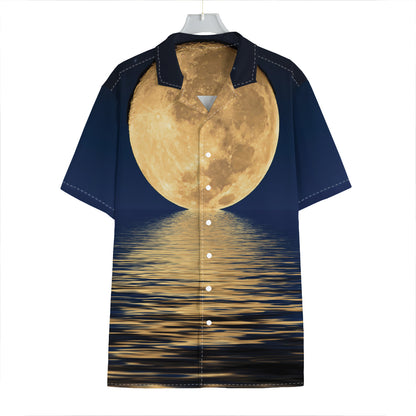 Moonlight On The Sea Print Hawaiian Shirt
