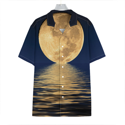 Moonlight On The Sea Print Hawaiian Shirt
