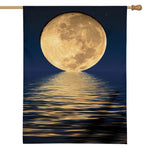 Moonlight On The Sea Print House Flag