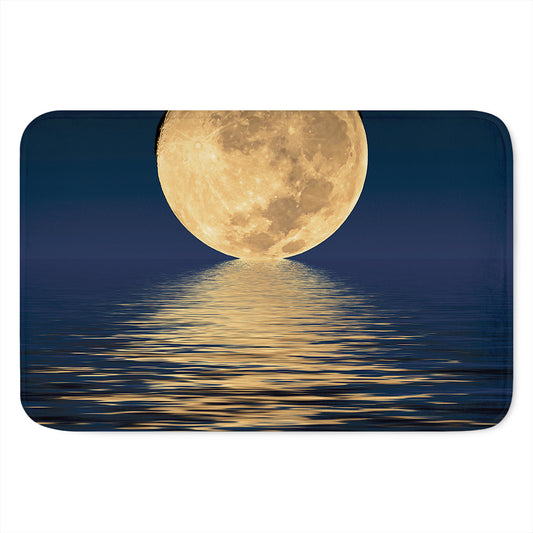 Moonlight On The Sea Print Indoor Door Mat