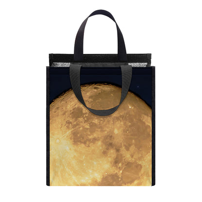 Moonlight On The Sea Print Insulated Lunch Tote