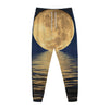 Moonlight On The Sea Print Jogger Pants