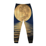 Moonlight On The Sea Print Jogger Pants