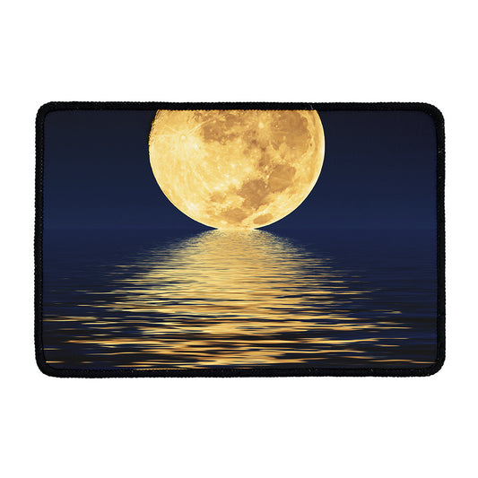 Moonlight On The Sea Print Kitchen Mat